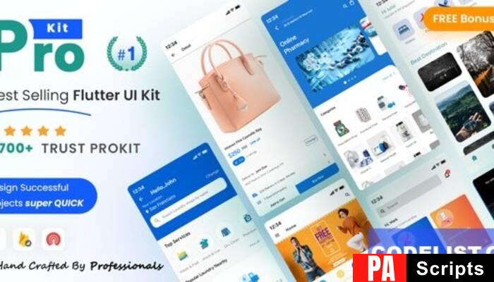 ProKit v6.5.0 – Best Selling Flutter UI Kit