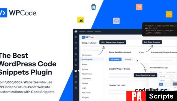 WPCode Pro v2.1.13 – The Best WordPress Code Snippets Plugin