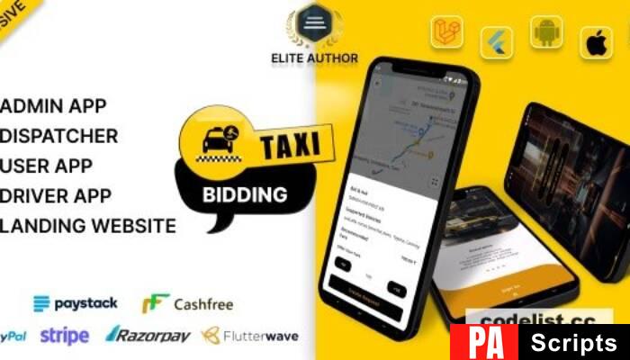 Tagxi Super Bidding – Taxi + Goods Delivery Complete Solution With Bidding Option – 24 June 2024