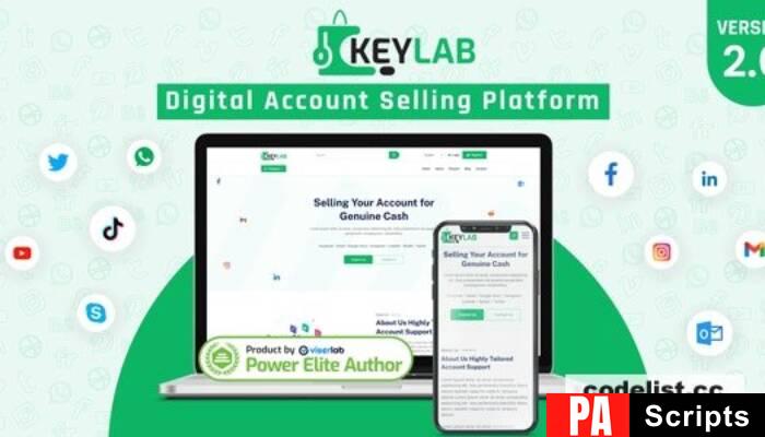KeyLab v2.0 – Digital Account Selling Platform – nulled