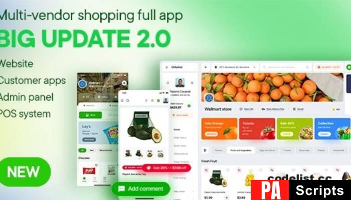 SundayMart v24.0 – All-in-One Grocery, Pharmacy Multivendor eCommerce (Web, User, Vendor, Delivery)