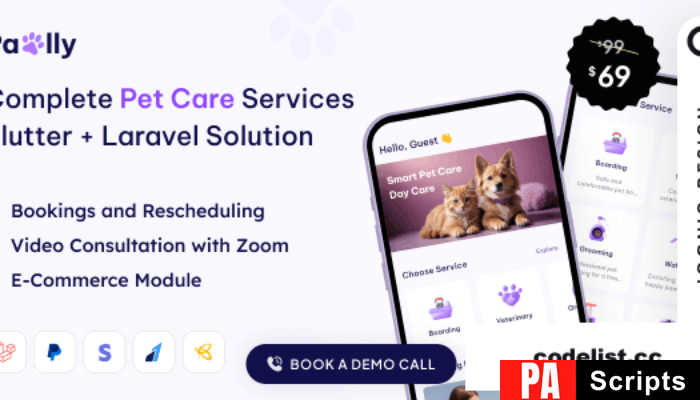 Pawlly v2.0 – All-in-one Pet Care Solution in Flutter + Laravel with ChatGPT