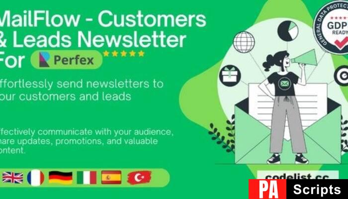MailFlow v1.1.0 – Customers & Leads Newsletter For Perfex CRM