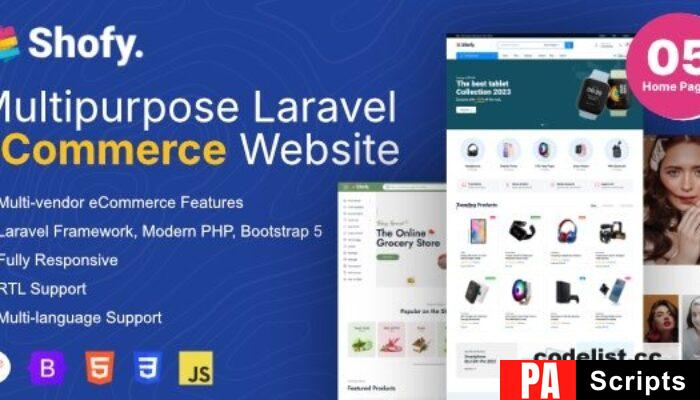 Shofy v1.1.8 – eCommerce & Multivendor Marketplace Laravel Platform – nulled