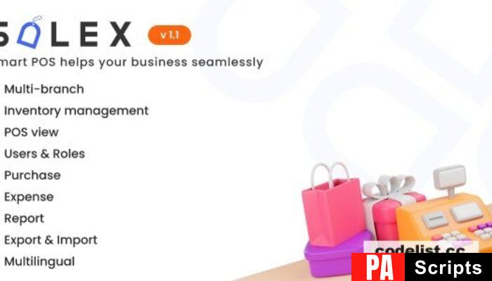 SaleX v1.1 – POS with Inventory Management