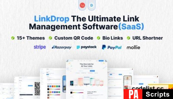 Linkdrop v3.6.0 – SaaS Link Management Tool