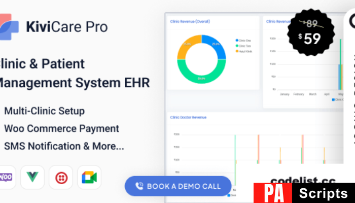 KiviCare Pro – Clinic & Patient Management System EHR (Add-on) v2.5.0