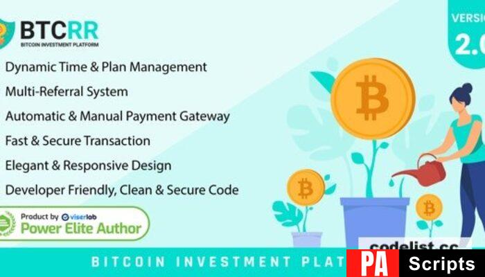 btcRR v2.0 – Bitcoin Investment Platform – nulled