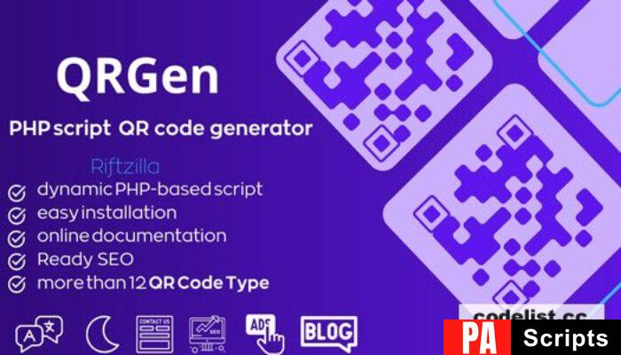 QRGen v1.0 – Powerful PHP QR Code Generation Script